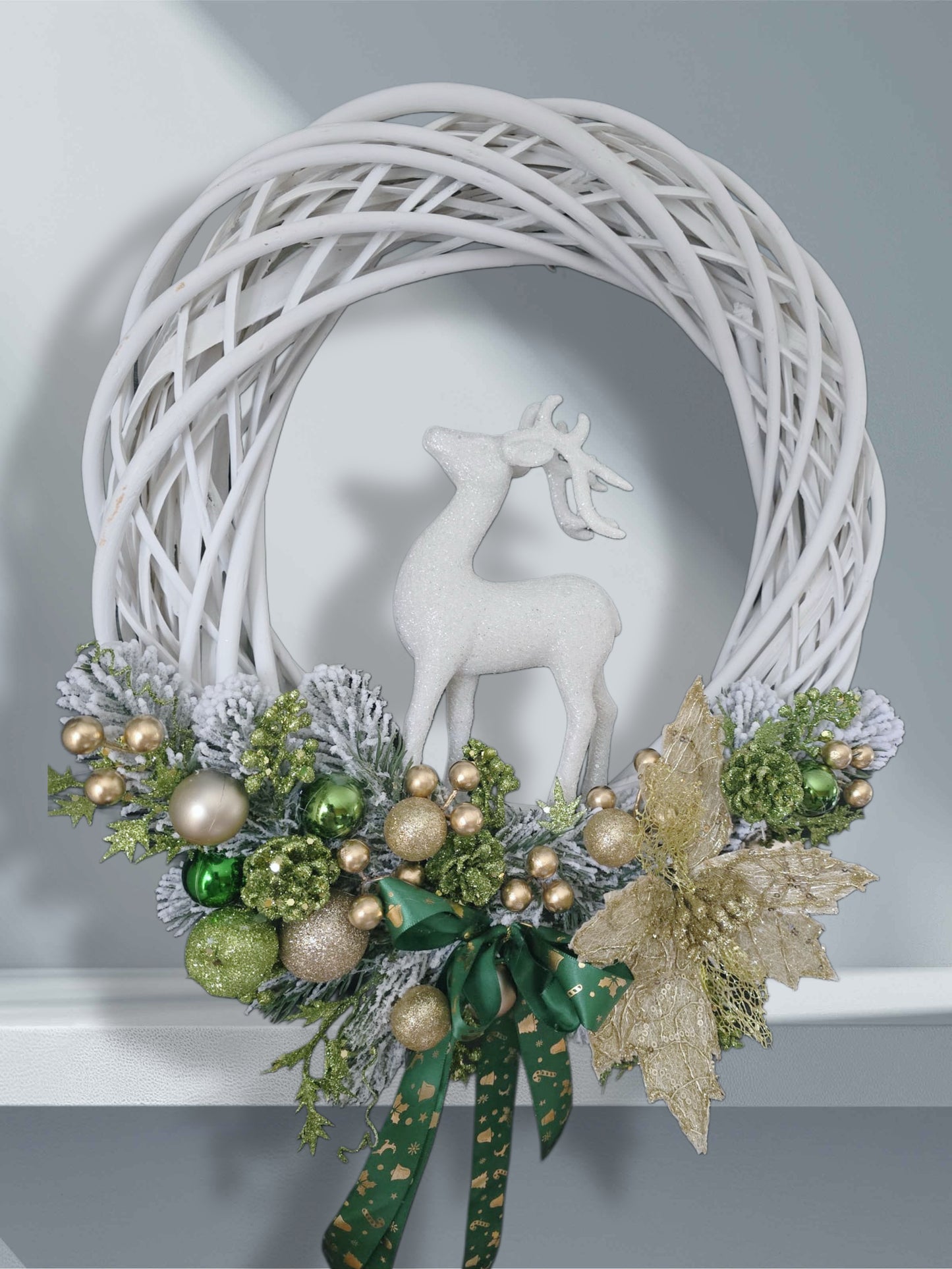 Rattan Christmas wreath