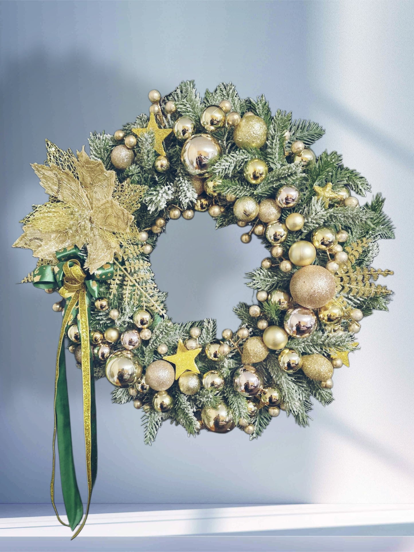 Green&Gold Christmas Wreath decoration