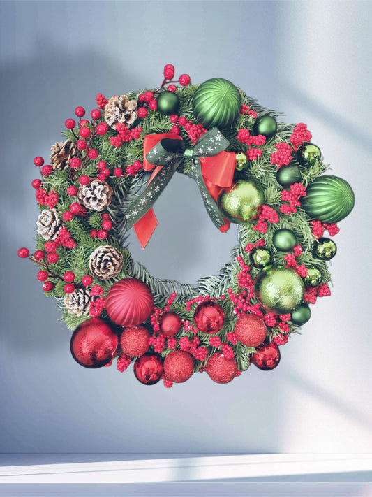 Red&Green Christmas Wreath