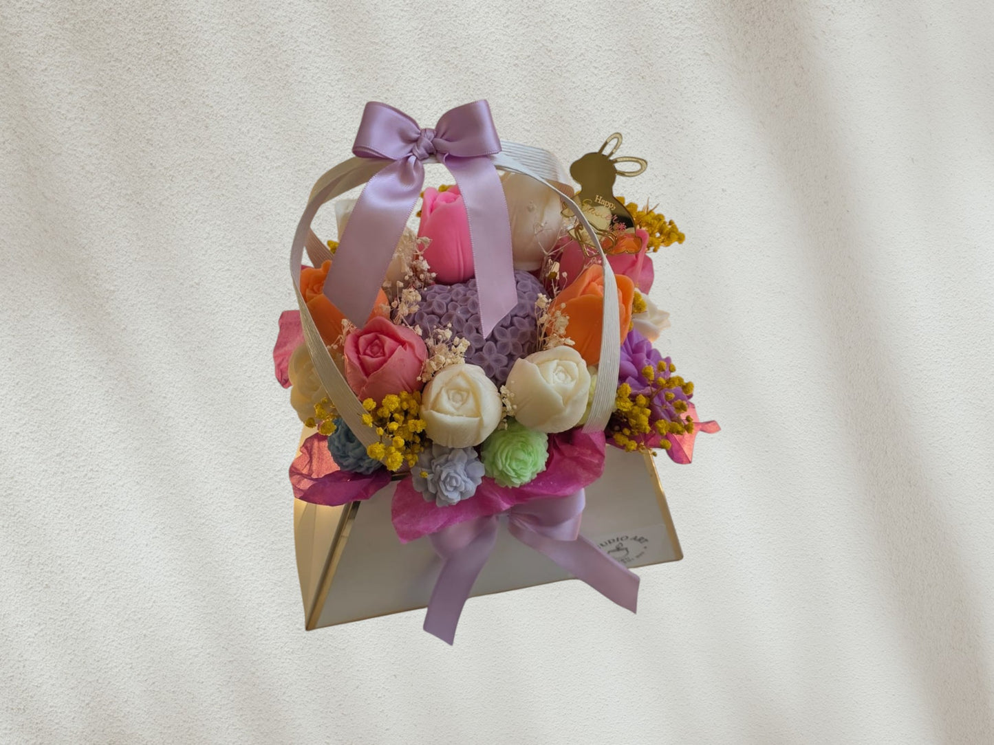 Scented Candle flower arrangement